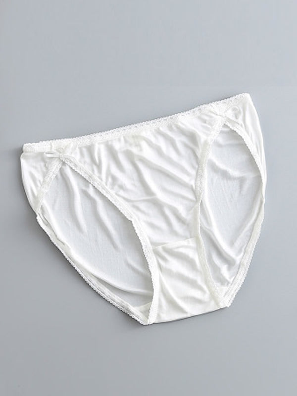 [Weiß] SilkSilky-DE Seidenstrick Panty 005