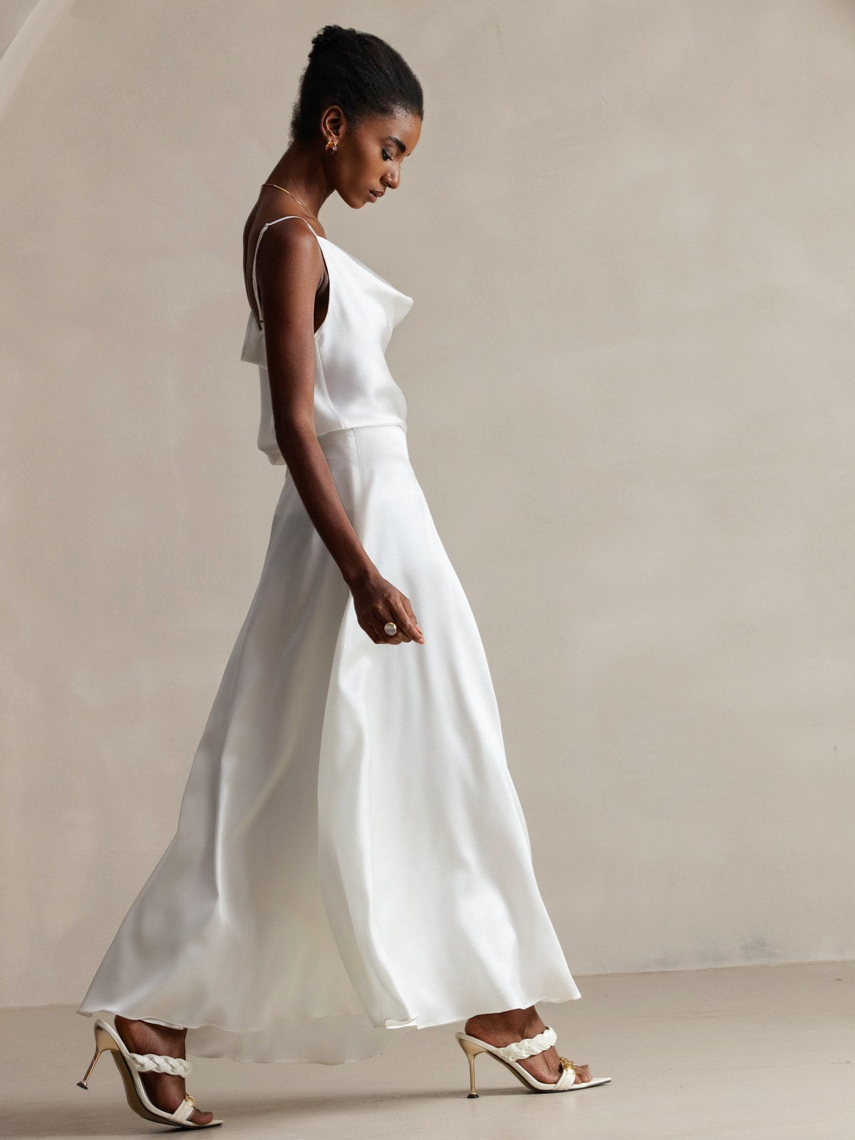 [Weiß] SilkSilky-DE 19Momme Seide Camisoles 005