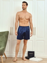 [Dunkelblau] SilkSilky-DE Mens Sleep Bottoms 005