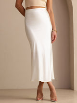 [Elfenbeinfarbe] SilkSilky-DE Röcke 001