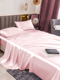 SilkSilky DE 19Momme Reine Seide Bedding Set Rosa 005