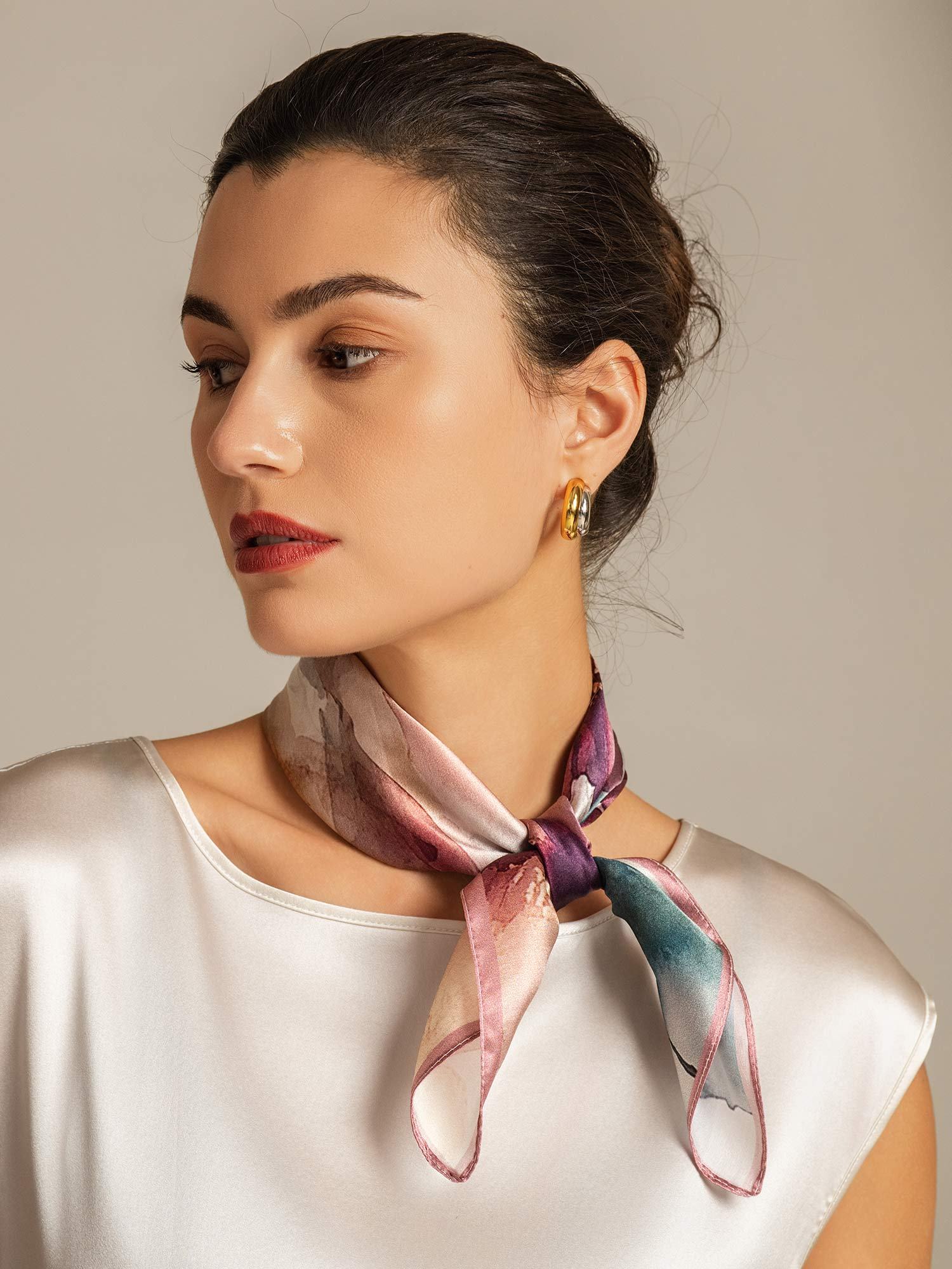 [P102] SilkSilky-DE Reine Seide Scarf 004,