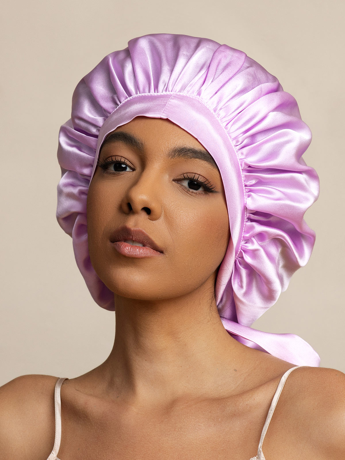 [Lavendel] SilkSilky-DE Reine Seide Sleep Cap 001