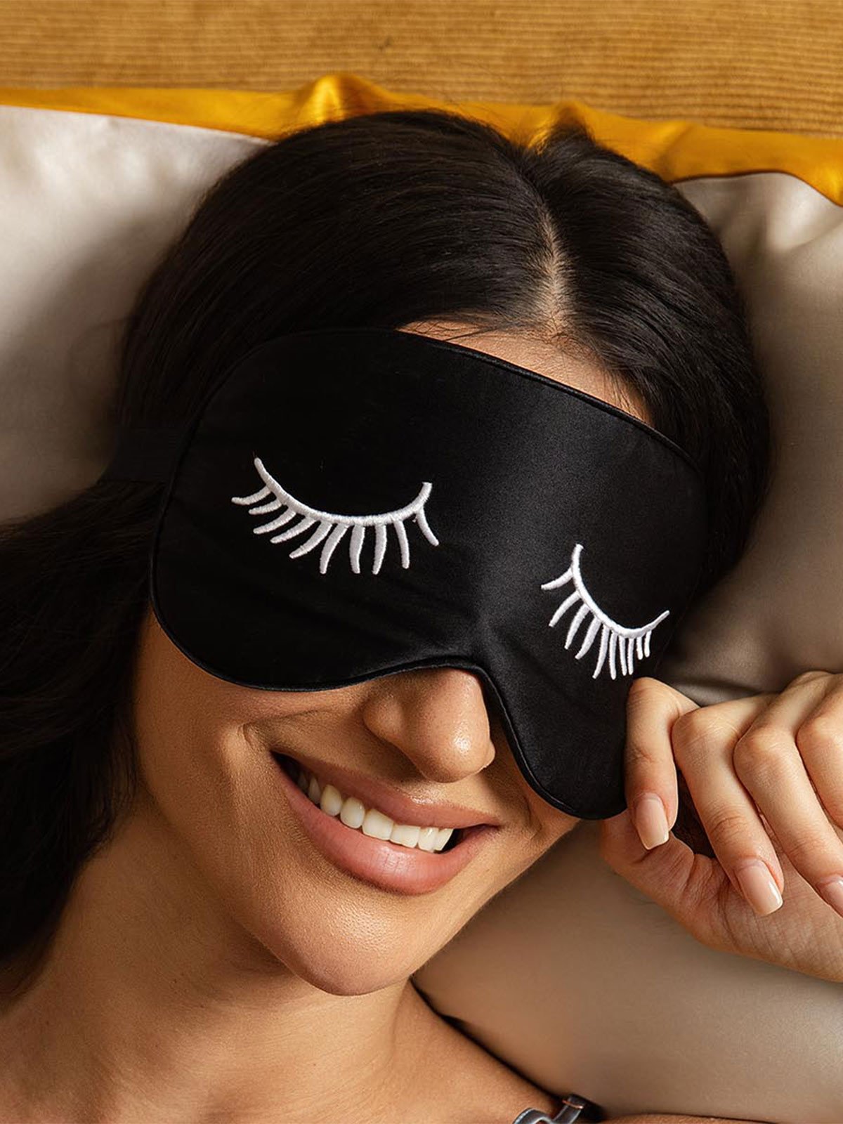 [WeißeWimpern] SilkSilky-DE Reine Seide Eye Mask 002