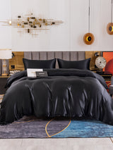 [Schwarz] SilkSilky-DE 19Momme Reine Seide Bedding Set 002