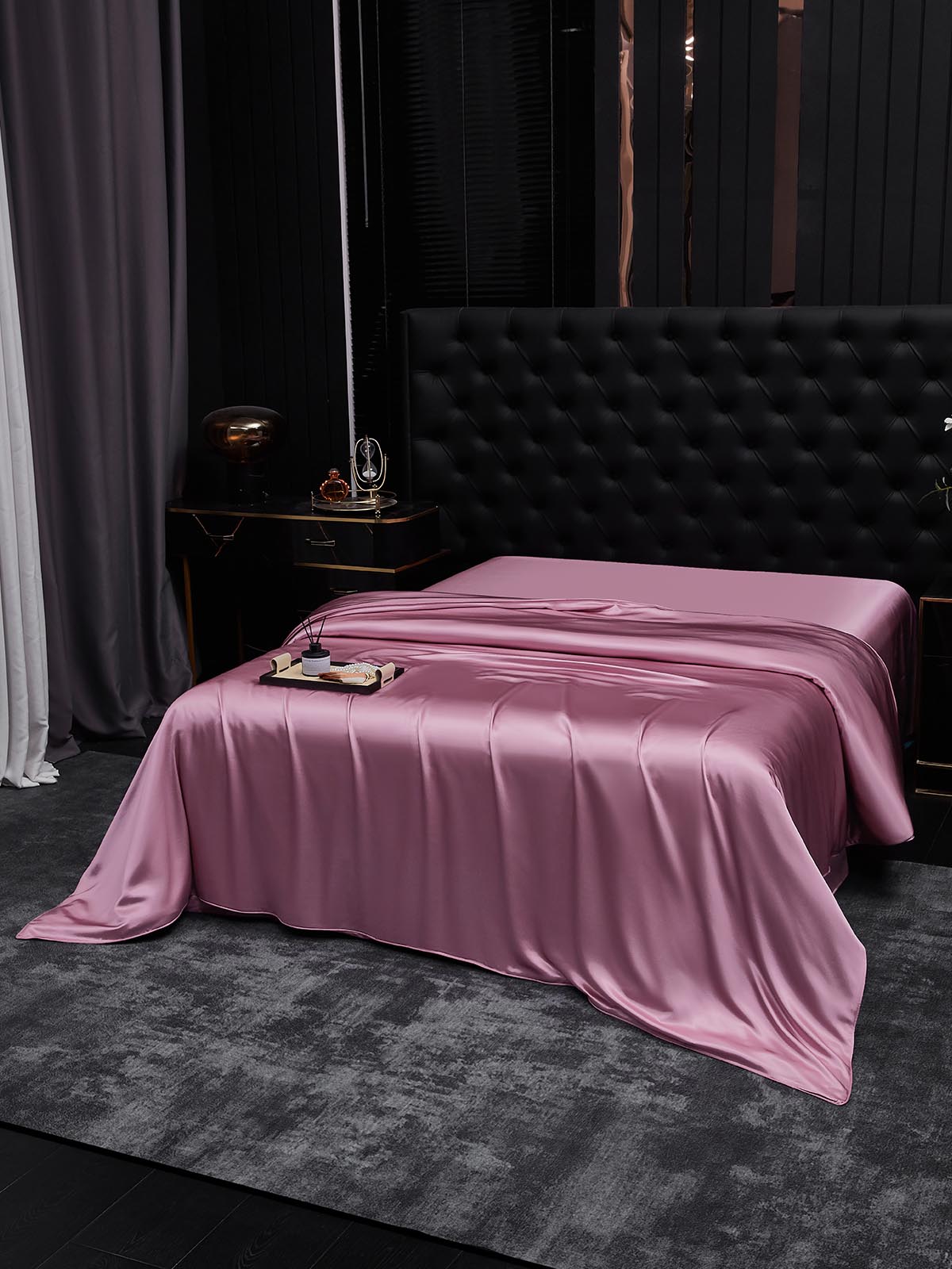 [Mauve Orchidee] SilkSilky-DE 19Momme Reine Seide Duvet Cover 001