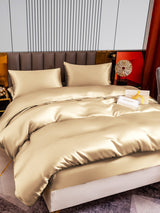 [Beige] SilkSilky-DE 22Momme Reine Seide Bedding Set 003,