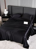 SilkSilky DE 22Momme Reine Seide Bedding Set Schwarz 002