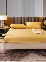 [Champagner] SilkSilky-DE 22Momme Bettwäsche Sets 006