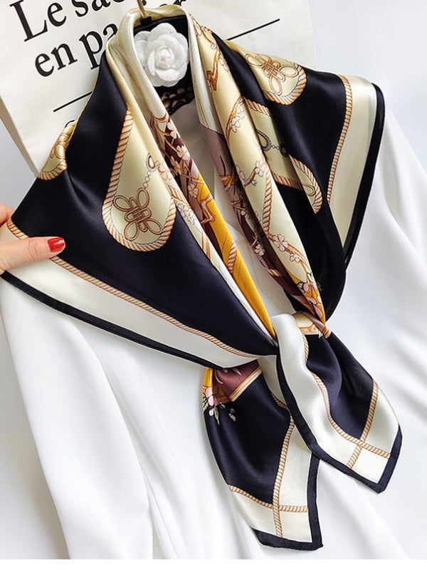 [P010] SilkSilky-DE Reine Seide Scarf 001,