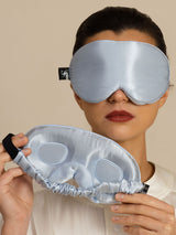 [Hellblau] SilkSilky-DE Augenmasken 003