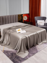 [Grau] SilkSilky-DE 22Momme Spannbettlaken 002