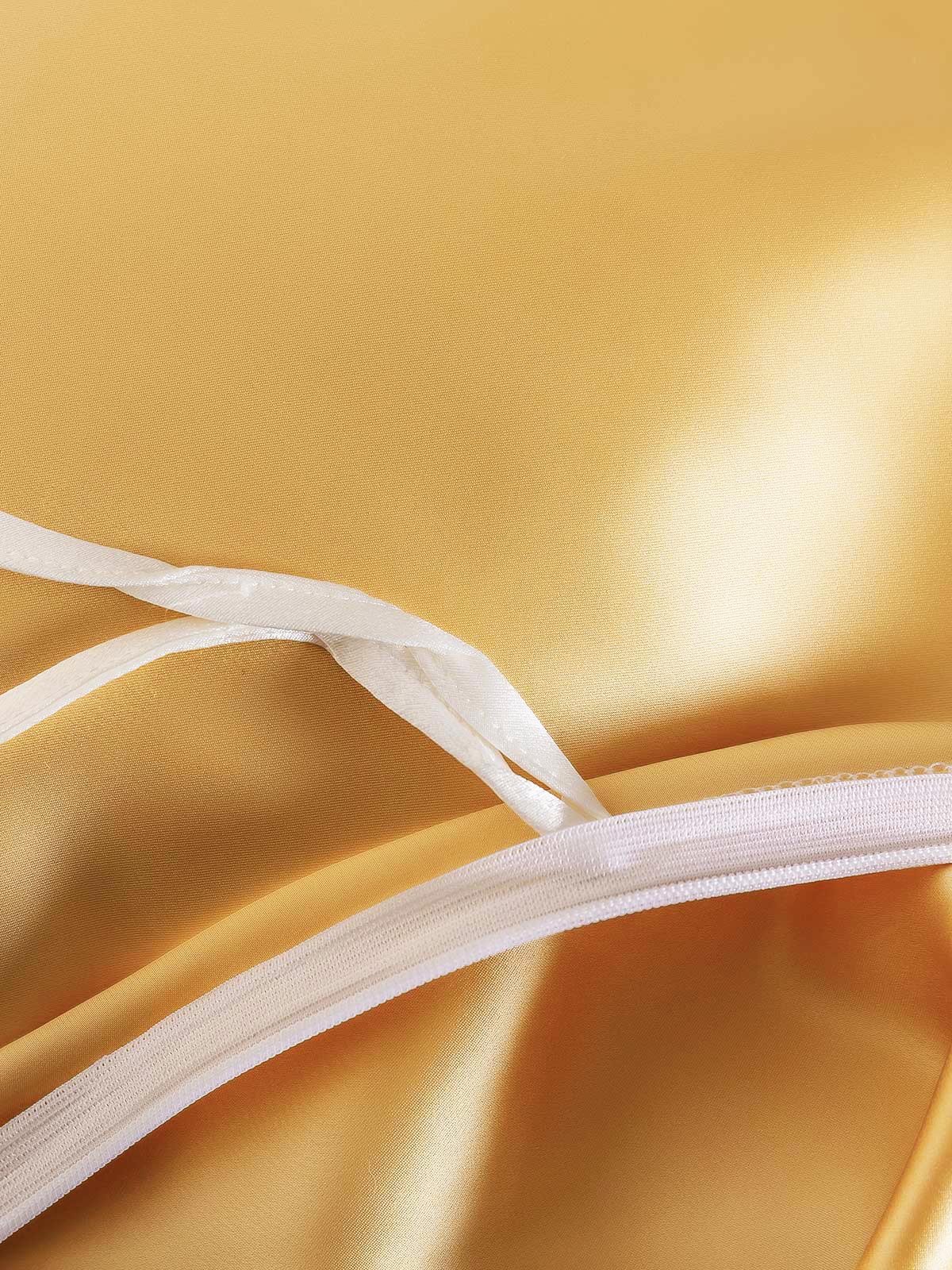 [Champagner] SilkSilky-DE 19Momme Reine Seide Duvet Cover 006