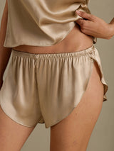 [Champagner Gold] SilkSilky-DE Spaghetti Strap Camisole-Set 006