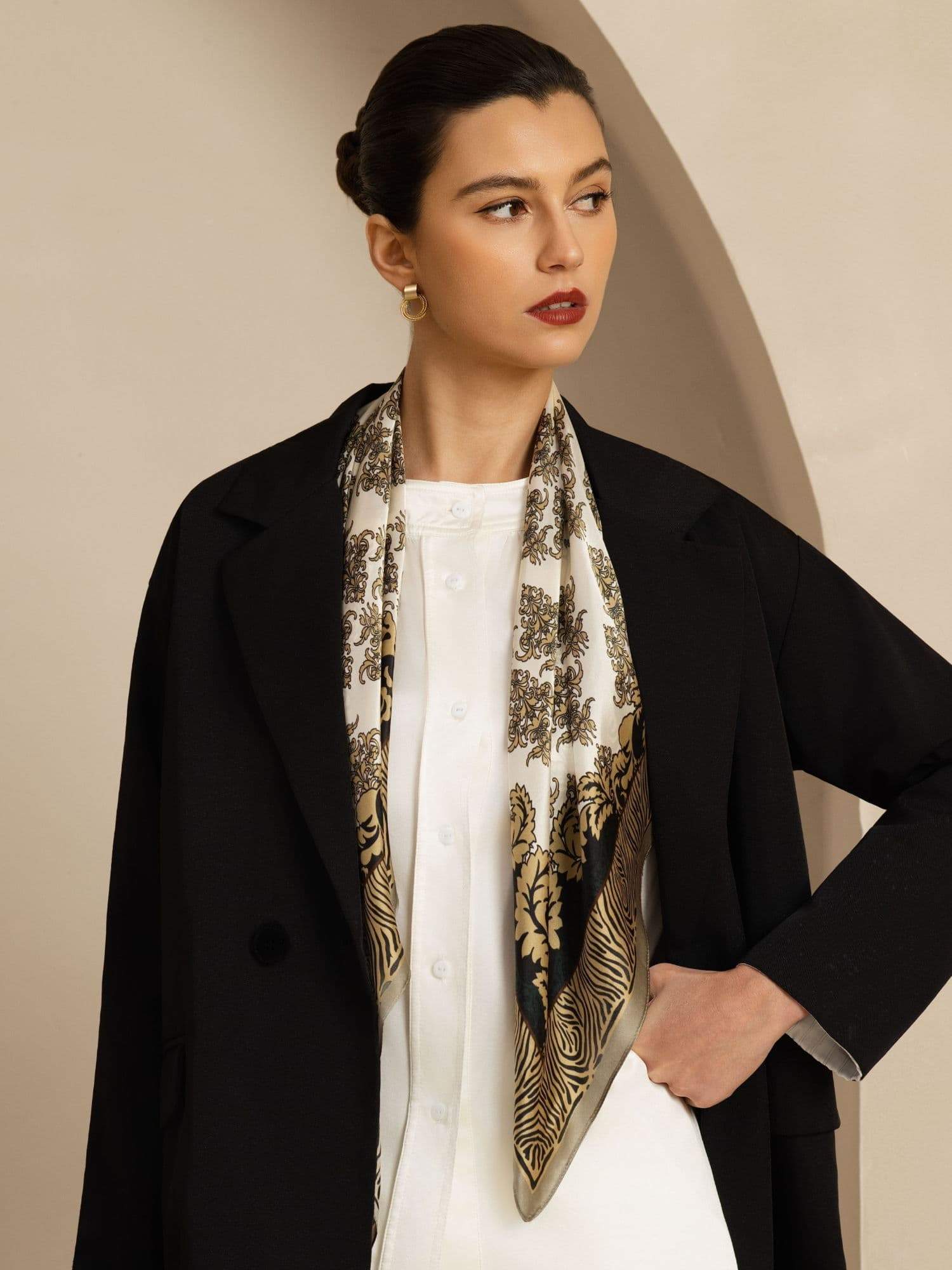 [P109] SilkSilky-DE Pure Silk Scarf 002