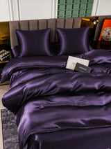 [Dunkelviolett] SilkSilky-DE Bettwäsche Sets 004