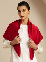 [Rotwein] SilkSilky-DE Pure Silk Scarf 001