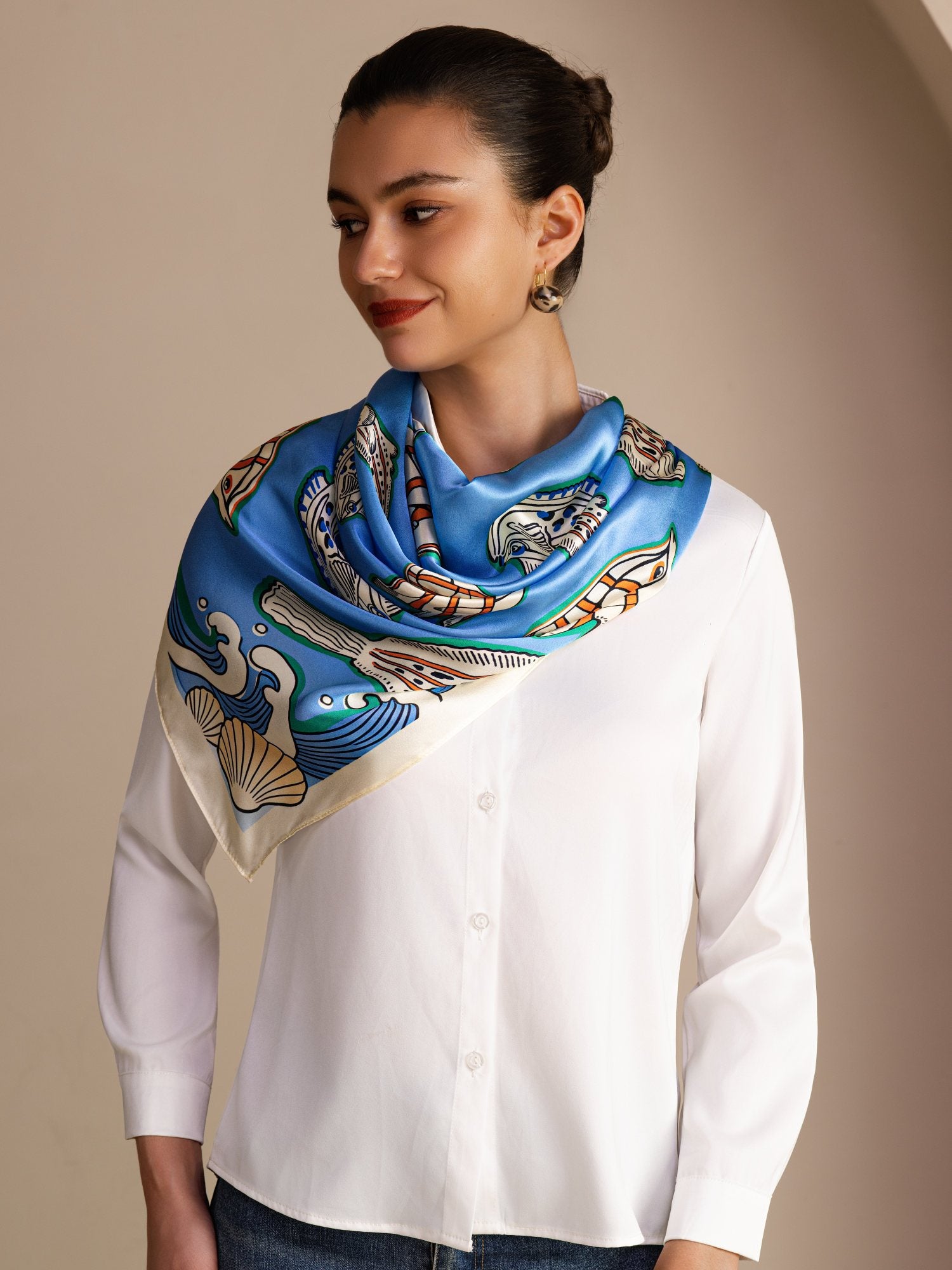 [Blauer Fisch] SilkSilky-DE Scarf 002