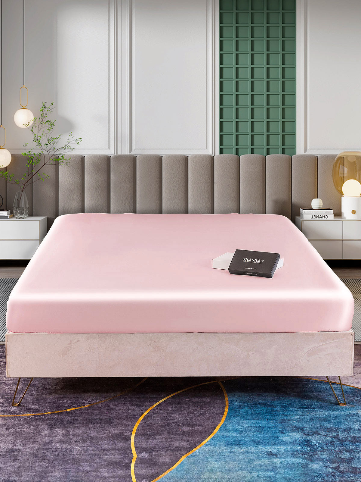 [Rosa] SilkSilky-DE 25Momme Reine Seide Sheet 002