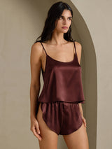 [Braun] SilkSilky-DE Spaghetti Strap Camisole-Set 001