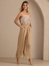 [Curry] SilkSilky-DE Womens Pants 004