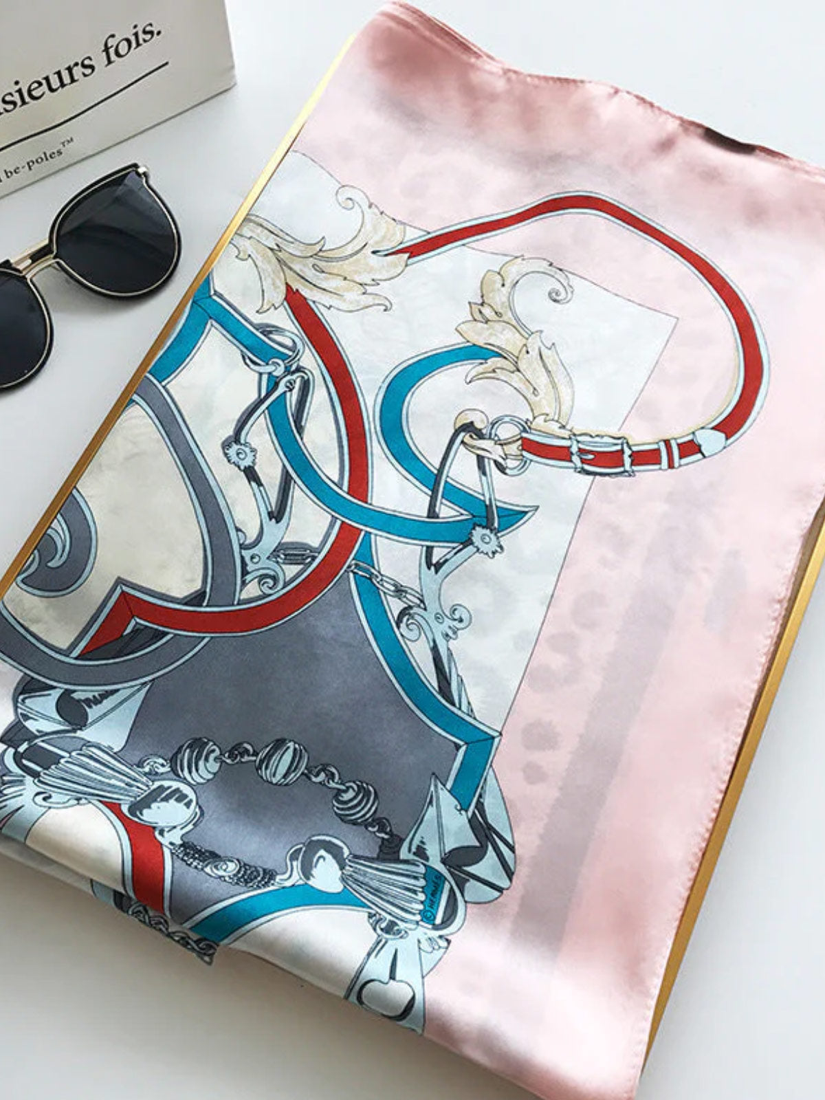 [P015] SilkSilky-DE Reine Seide Scarf 002,