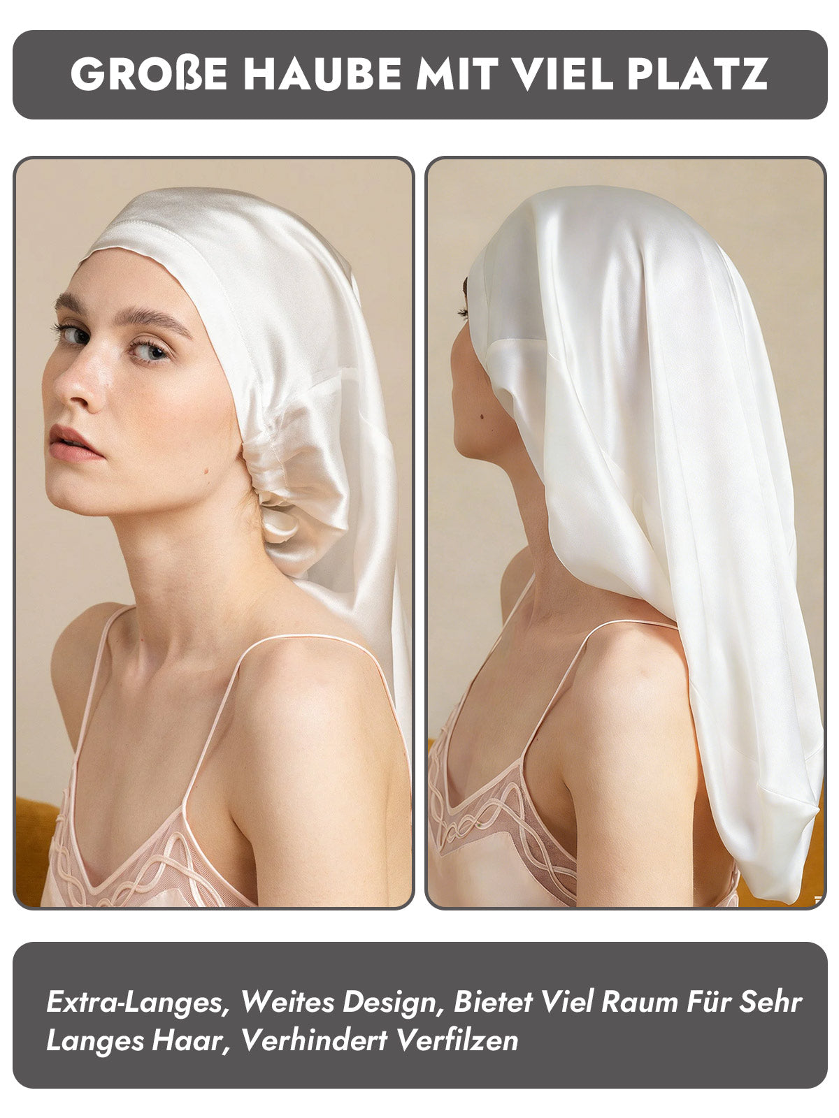 [Weiß] SilkSilky-DE Schlafmützen 003