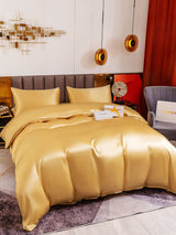 [Champagner] SilkSilky-DE 19Momme Reine Seide Bedding Set 001