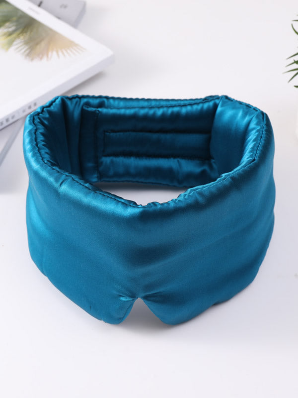 [König Blau] SilkSilky-DE 19Momme Reine Seide Eye Mask 005