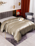 SilkSilky DE 19Momme Reine Seide Duvet Cover Khaki 004