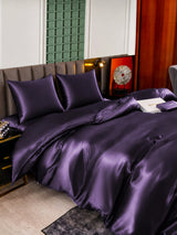 [Dunkelviolett] SilkSilky-DE Bettwäsche Sets 006