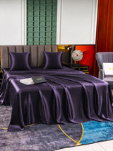 [Dunkelviolett] SilkSilky-DE Bettwäsche Sets 005