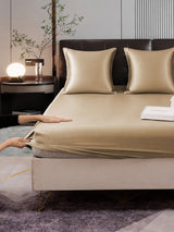 [Beige] SilkSilky-DE Bettwäsche Sets 006