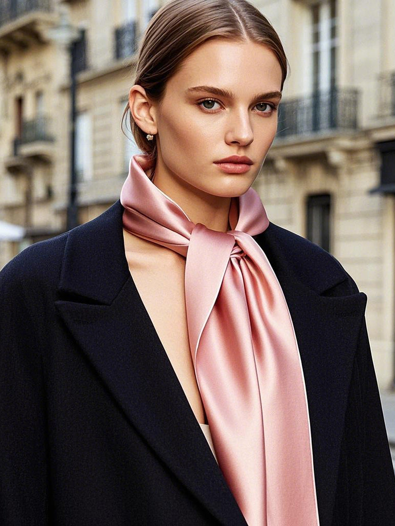 [Dunkelrosa] SilkSilky-DE Schals 001