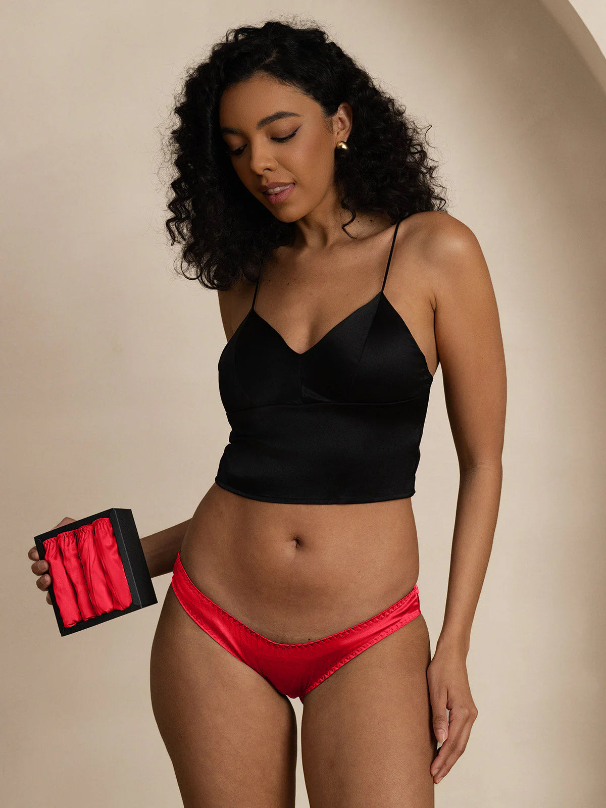 [Rot] SilkSilky-DE Seidenstrick Panty 006,