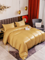 [Champagner] SilkSilky-DE 19Momme Reine Seide Bedding Set 003