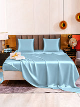 [Hellblau] SilkSilky-DE Bettwäsche Sets 005