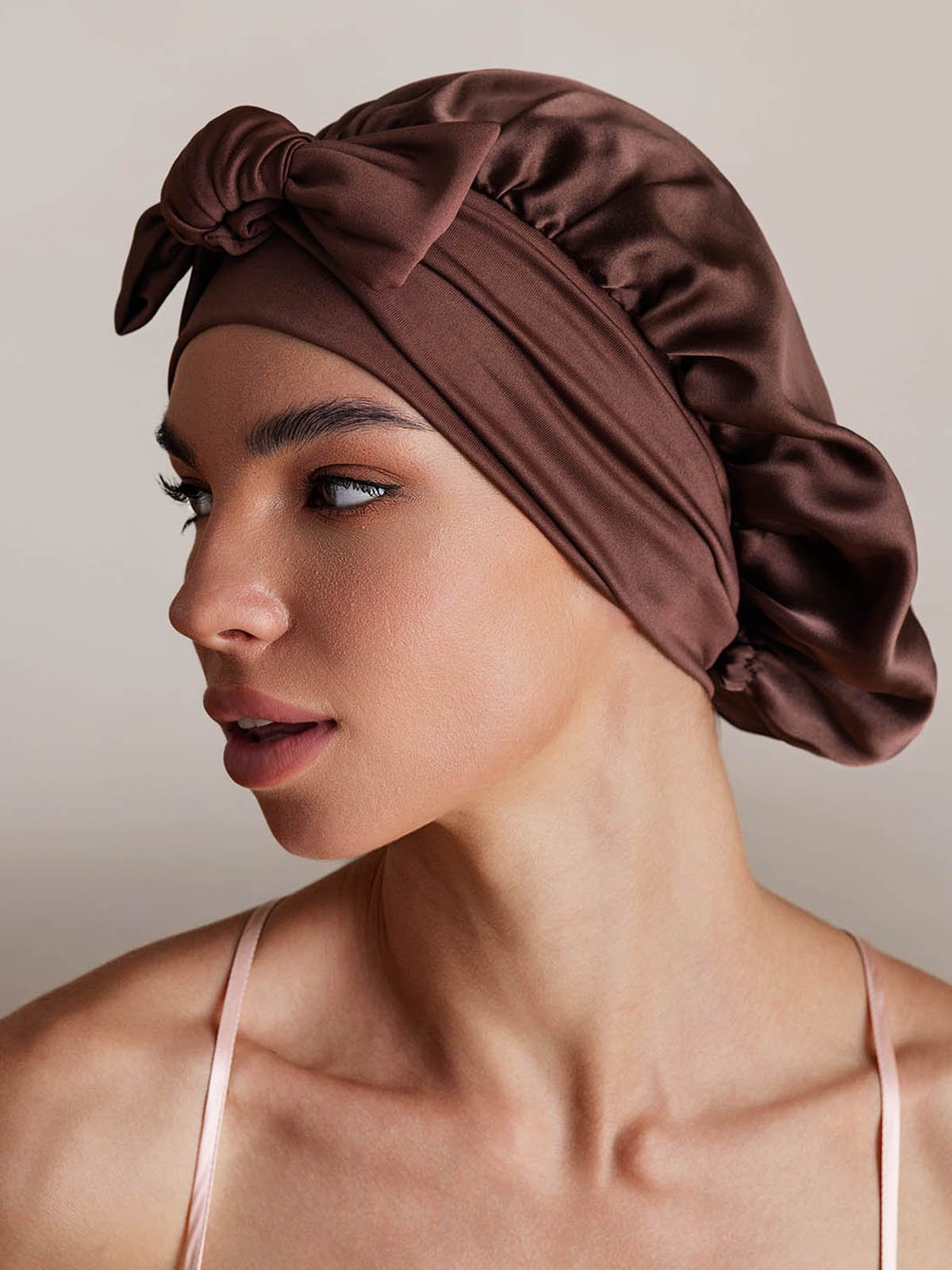 [Kaffee] SilkSilky-DE Reine Seide Sleep Cap 002