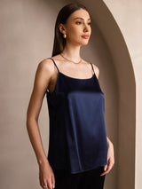 [Dunkelblau] SilkSilky-DE Spaghetti Strap Cami Top 004