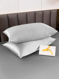 SilkSilky DE 22Momme Reine Seide Pillowcase Silber 004