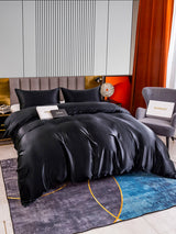 [Schwarz] SilkSilky-DE 22Momme Reine Seide Bedding Set 005,
