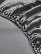 [Dunkelgrau] SilkSilky-DE 19Momme Spannbettlaken 004