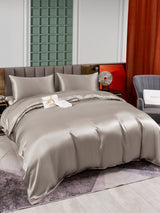 [Grau] SilkSilky-DE 25Momme Bettwäsche Sets 003