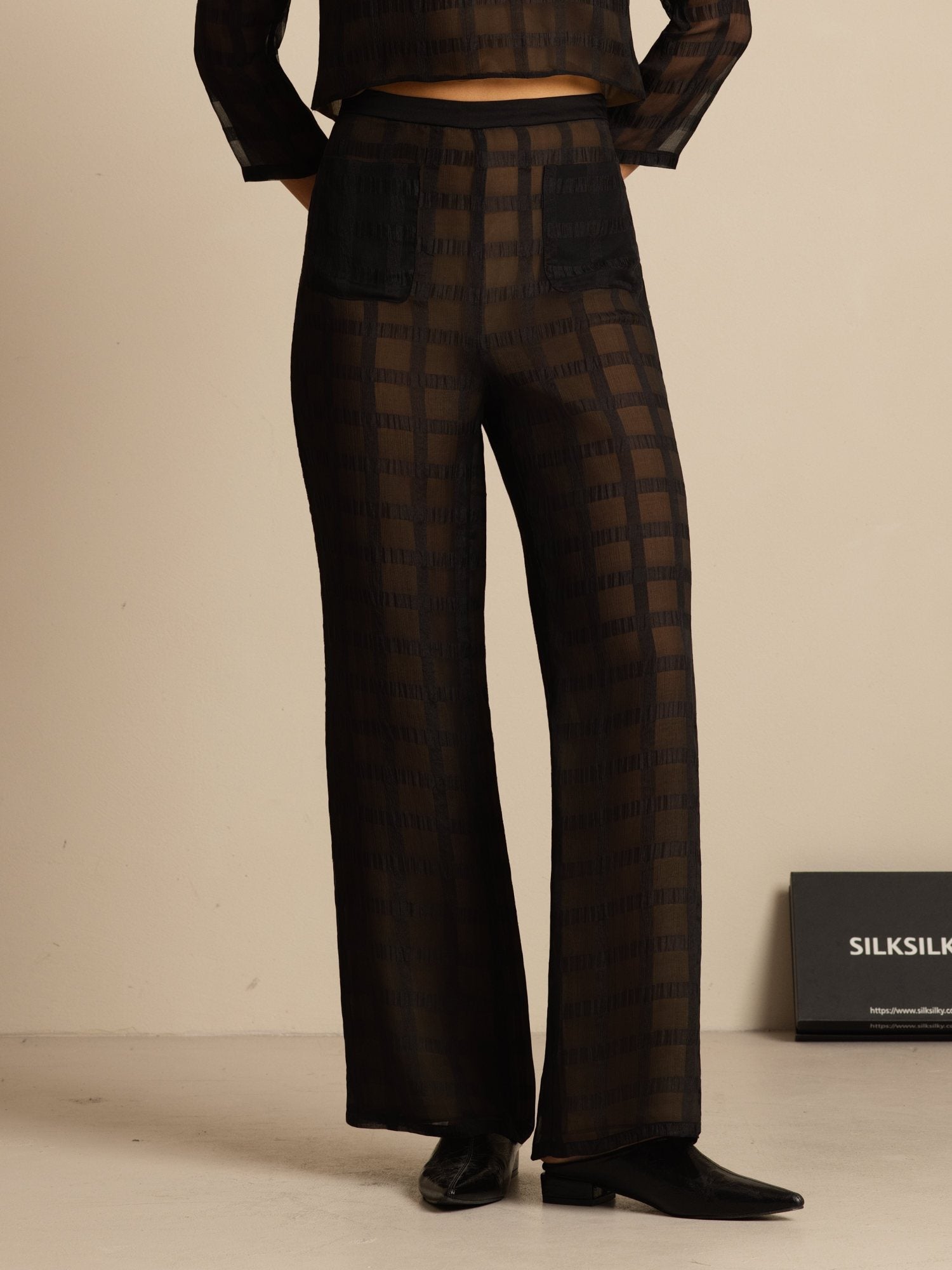 [Schwarz] SilkSilky-DE Womens Pants 001