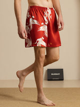 [Rotwein] SilkSilky-DE Mens Sleep Bottoms 004