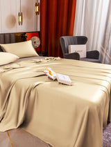 [Beige] SilkSilky-DE 19Momme Bettwäsche Sets 004
