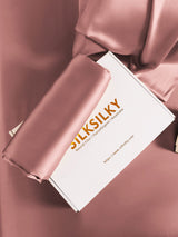 [Blasses Mauve] SilkSilky-DE 30Momme Reine Seide Pillowcase 006