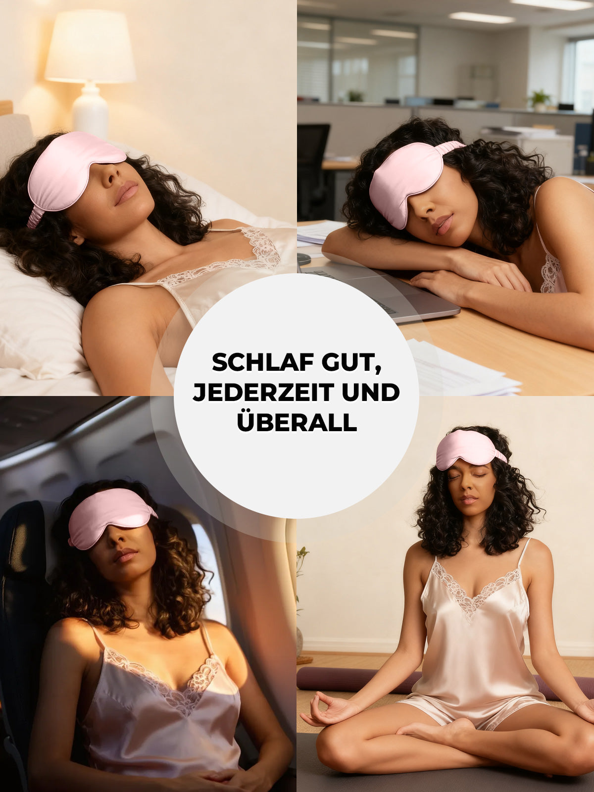 [Rosa] SilkSilky-DE Reine Seide Eye Mask 007