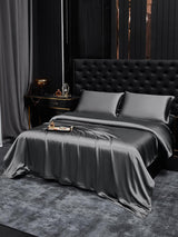 [Dunkelgrau] SilkSilky-DE 19Momme Bettwäsche Sets 002