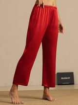 [Rotwein] SilkSilky-DE Women's Sleep Pants 003